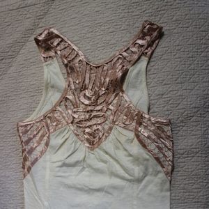 Free people tank top with lace detail